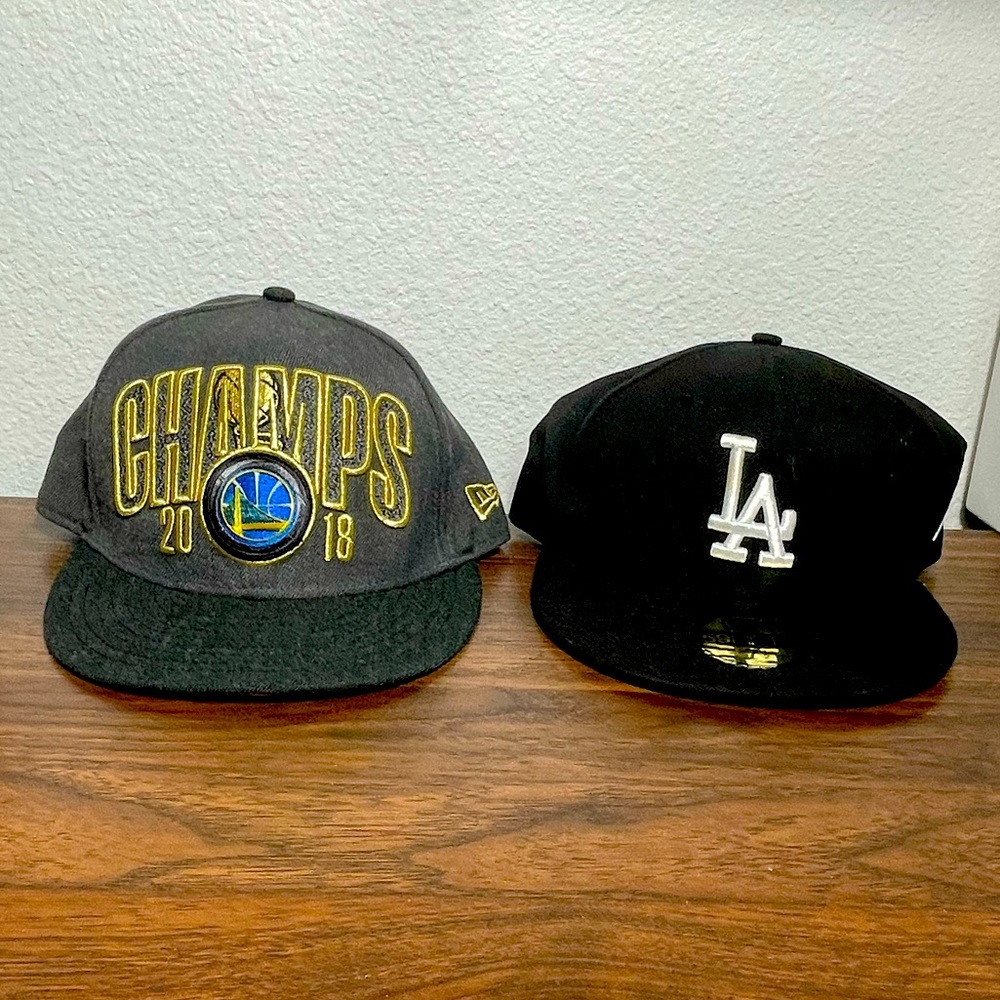 Lot of 2 CA Sports baseball caps - LA clippers and Golden State Warriors